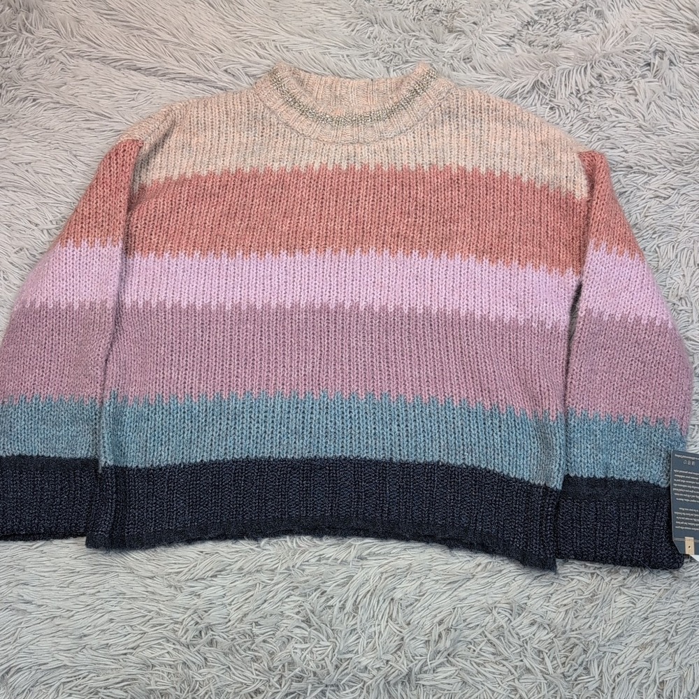 Democracy Sweater Womens S Petite Wool Blend Soft Cozy Comfort Casual Preppy New